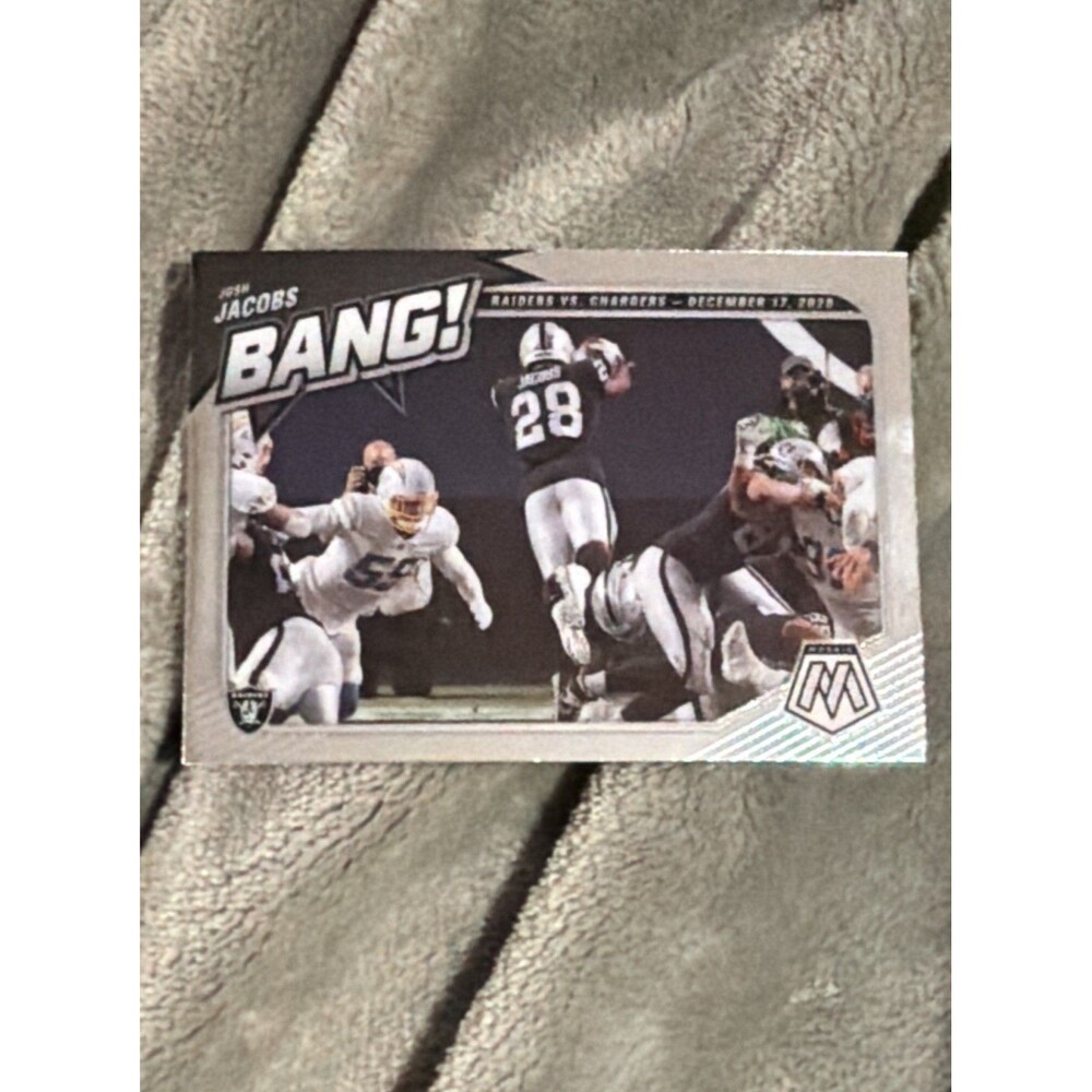 2021 Panini Mosaic - Bang! Josh Jacobs #B-10